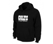 Indianapolis Colts Authentic font Pullover Hoodie Black