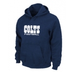 Indianapolis Colts Authentic font Pullover Hoodie D.Blue