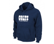 Indianapolis Colts Authentic font Pullover Hoodie D.Blue