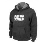 Indianapolis Colts Authentic font Pullover Hoodie D.Grey