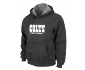 Indianapolis Colts Authentic font Pullover Hoodie D.Grey