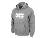 Indianapolis Colts Authentic font Pullover Hoodie Grey