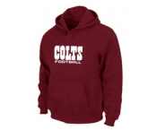 Indianapolis Colts Authentic font Pullover Hoodie Red