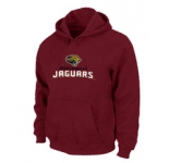Jacksonville Jaguars Authentic Logo Pullover Hoodie RED