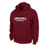 Jacksonville Jaguars Authentic font Pullover Hoodie Red