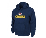 Kansas City Chiefs Authentic Logo Pullover Hoodie D.Blue