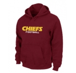 Kansas City Chiefs Authentic font Pullover Hoodie Red