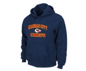 Kansas City Chiefs Heart & Soul Pullover Hoodie D.Blue