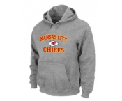 Kansas City Chiefs Heart & Soul Pullover Hoodie Grey