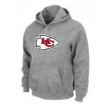 Kansas City Chiefs Logo Pullover Hoodie Grey