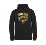 Mens Chicago Bears Pro Line Black Gold Collection Pullover Hoodie