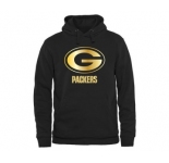 Mens Green Bay Packers Pro Line Black Gold Collection Pullover Hoodie