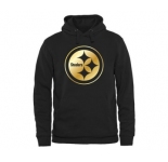 Mens Pittsburgh Steelers Pro Line Black Gold Collection Pullover Hoodie