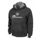 Miami Dolphins Authentic Logo Pullover Hoodie D.Grey