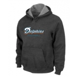 Miami Dolphins Authentic font Pullover Hoodie D.Grey