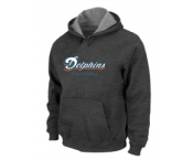 Miami Dolphins Authentic font Pullover Hoodie D.Grey
