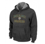 Miami Dolphins Heart & Soul Pullover Hoodie D.Grey