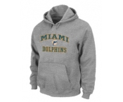 Miami Dolphins Heart & Soul Pullover Hoodie Grey