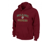 Miami Dolphins Heart & Soul Pullover Hoodie RED