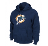 Miami Dolphins Logo Pullover Hoodie D.Blue