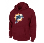 Miami Dolphins Logo Pullover Hoodie RED