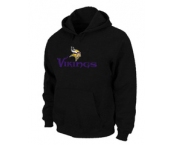 Minnesota Vikings Authentic Logo Pullover Hoodie Black