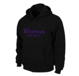 Minnesota Vikings Authentic font Pullover Hoodie Black