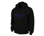 Minnesota Vikings Authentic font Pullover Hoodie Black