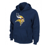Minnesota Vikings Logo Pullover Hoodie D.Blue