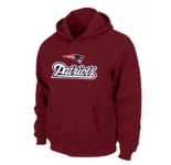 New England Patriots Authentic Logo Pullover Hoodie RED