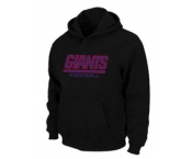 New England Patriots Authentic font Pullover Hoodie Black