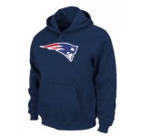 New England Patriots Logo Pullover Hoodie D.Blue
