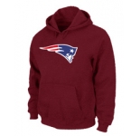 New England Patriots Logo Pullover Hoodie RED