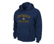 New Orleans Sains Heart & Soul Pullover Hoodie D.Blue