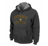 New Orleans Sains Heart & Soul Pullover Hoodie D.Grey