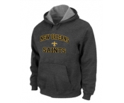 New Orleans Sains Heart & Soul Pullover Hoodie D.Grey