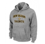 New Orleans Sains Heart & Soul Pullover Hoodie Grey