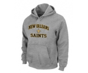 New Orleans Sains Heart & Soul Pullover Hoodie Grey