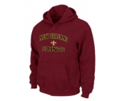 New Orleans Sains Heart & Soul Pullover Hoodie RED