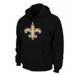 New Orleans Sains Logo Pullover Hoodie black
