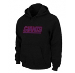 New York Giants Authentic Logo Pullover Hoodie Black