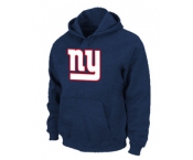 New York Giants Authentic Logo Pullover Hoodie D.Blue