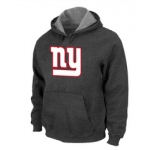 New York Giants Authentic Logo Pullover Hoodie D.Grey