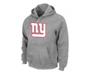 New York Giants Authentic Logo Pullover Hoodie Grey