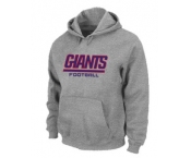 New York Giants Authentic font Pullover Hoodie Grey