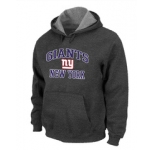New York Giants Heart & Soul Pullover Hoodie D.Grey