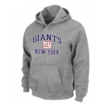 New York Giants Heart & Soul Pullover Hoodie Grey