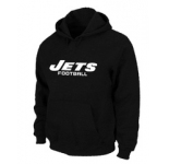New York Jets Authentic font Pullover Hoodie Black