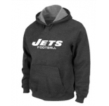 New York Jets Authentic font Pullover Hoodie D.Grey