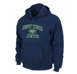 New York Jets Heart & Soul Pullover Hoodie D.Blue
